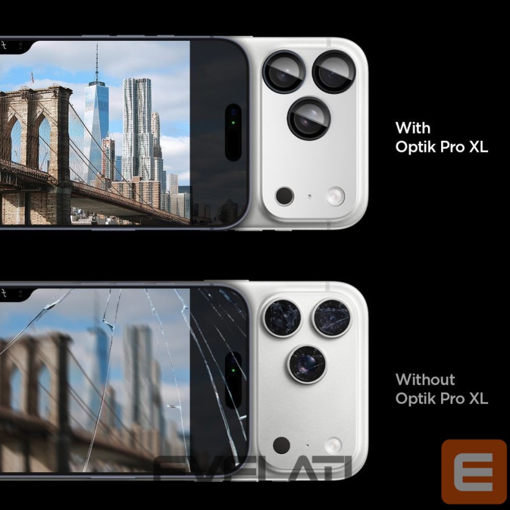 Другие товары Spigen Spigen Optik Pro XL Camera Lens Glass for iPhone 17 Pro - Silver