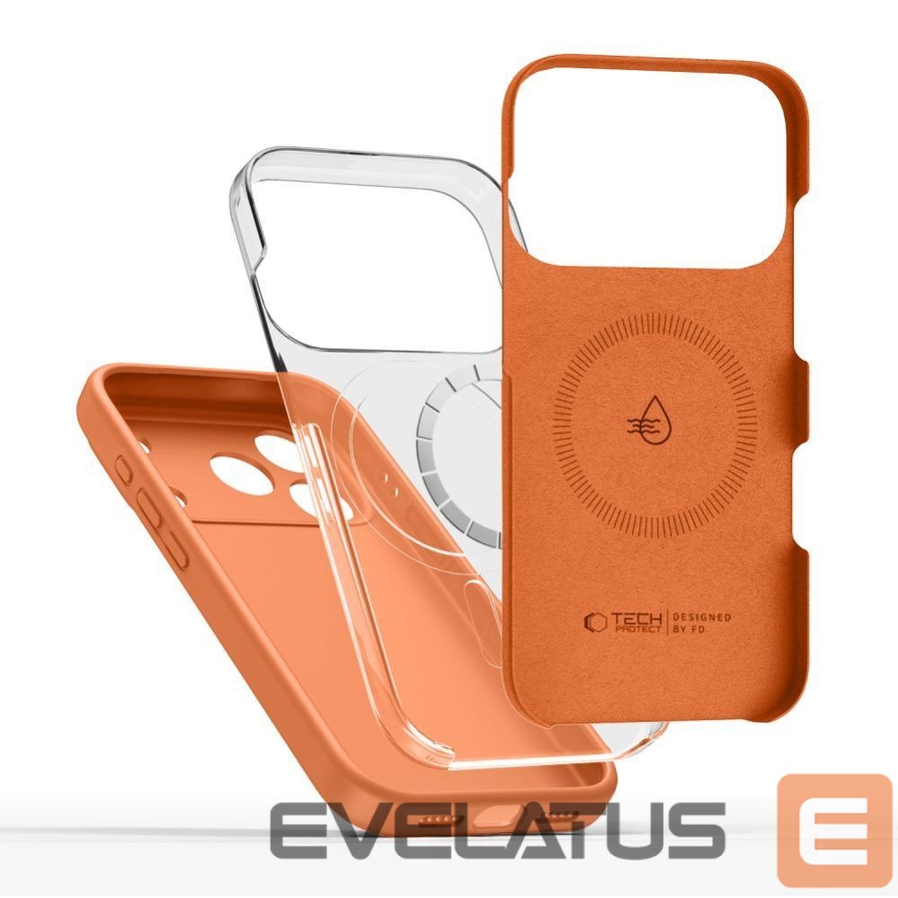 Другие товары Tech-Protect Tech-Protect Silicone MagSafe Case for iPhone 17 Pro - Orange