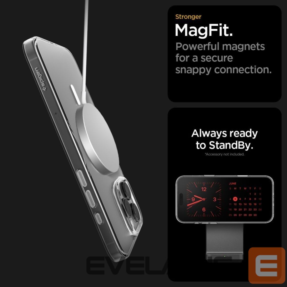 Другие товары Spigen Spigen Thin Fit MagSafe Case for iPhone 16 Pro - Clear and White