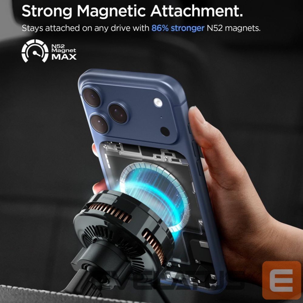 Другие товары Spigen Spigen Essential EV25MFAQ Magnetic MagSafe Car Air Vent Mount - Black