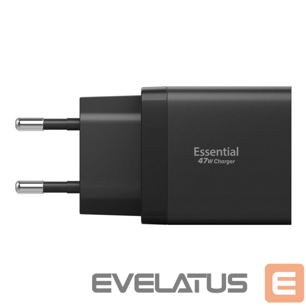 Другие товары Spigen Spigen Essential EE472EU 2-port USC-C 47W wall charger - black