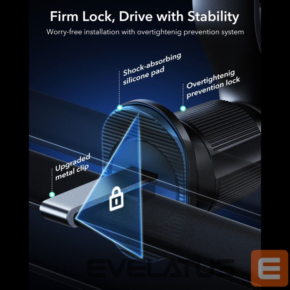 Другие товары ESR ESR OmniLock Qi2.2 Magnetic MagSafe Car Air Vent Mount - Black