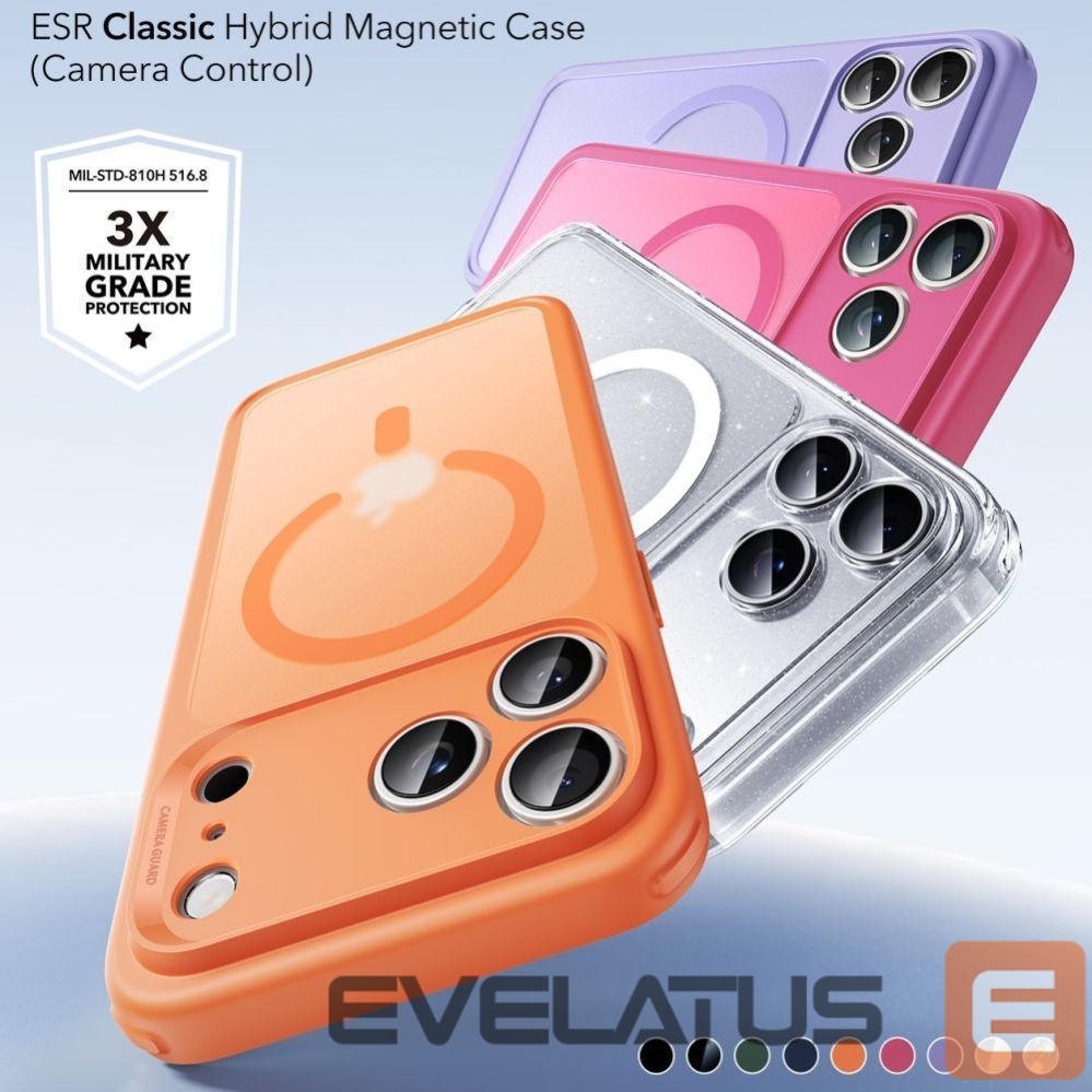 Другие товары ESR ESR Classic Hybrid MagSafe Case for iPhone 17 Pro Max - Clear Orange