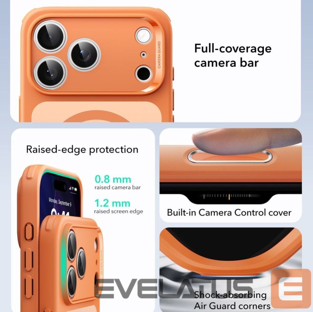 Другие товары ESR ESR Classic Hybrid MagSafe Case for iPhone 17 Pro Max - Clear Orange
