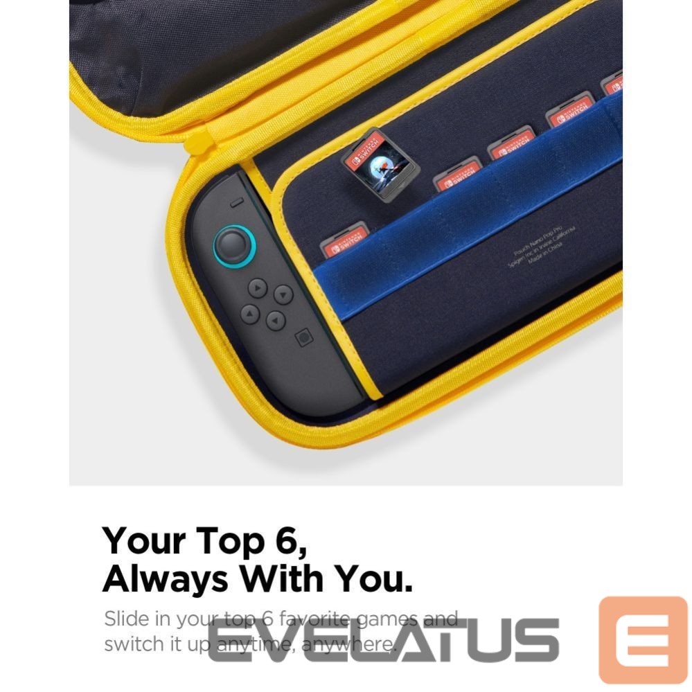 Другие товары Spigen Spigen Nano Pop Pro Pouch for Nintendo Switch 2 - Navy Blue and Yellow
