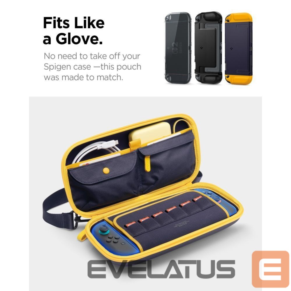 Другие товары Spigen Spigen Nano Pop Pro Pouch for Nintendo Switch 2 - Navy Blue and Yellow
