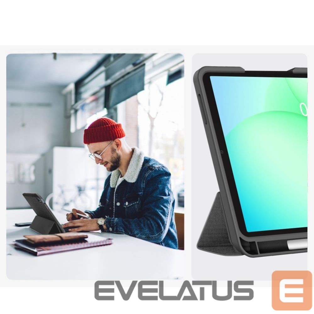 Другие товары Tech-Protect Tech-Protect SC Pen Canvas Case for Samsung Galaxy Tab A9+ / A11+ Plus 11.0 X210 / X215 / X216 / X230 / X235 / X236 - Gray