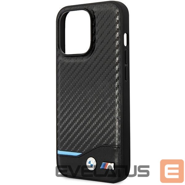 Другие товары BMW BMW Leather Carbon Case for iPhone 13 Pro Max - Black