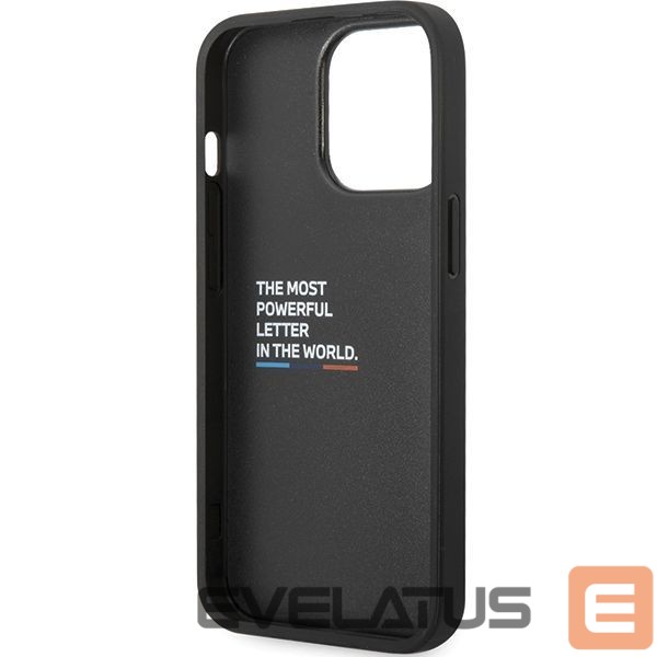 Другие товары BMW BMW Leather Carbon Case for iPhone 13 Pro Max - Black