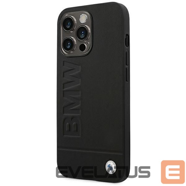 Другие товары BMW BMW Leather Stamp Case for iPhone 14 Pro - Black