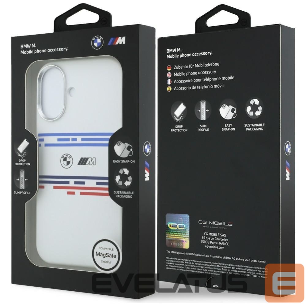 Другие товары BMW BMW M Silicon Horizontal Line MagSafe Case for iPhone 17 - White