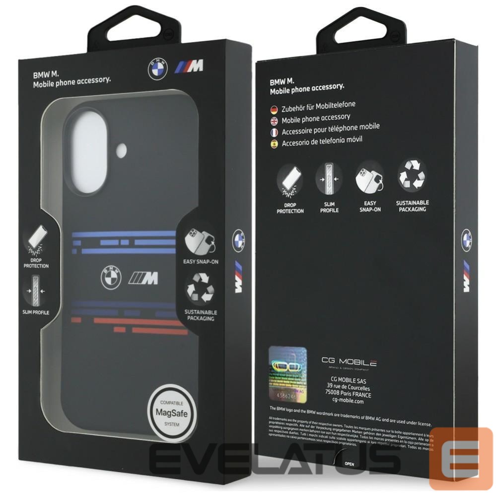 Другие товары BMW BMW M Silicon Horizontal Line MagSafe Case for iPhone 17 - Black