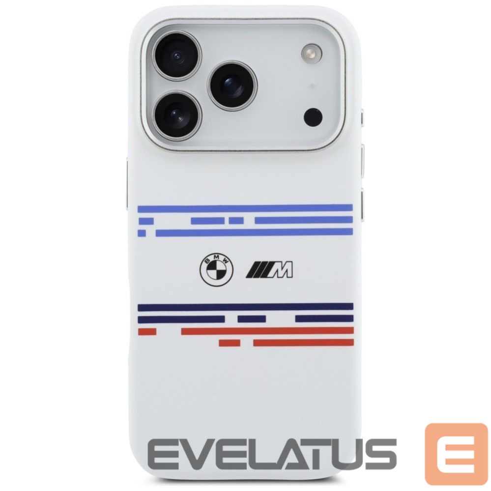 Другие товары BMW BMW M Silicon Horizontal Line MagSafe Case for iPhone 17 Pro - White