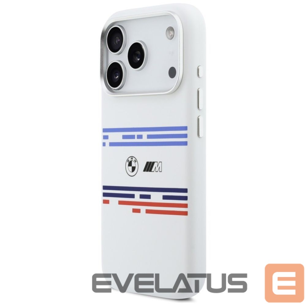 Другие товары BMW BMW M Silicon Horizontal Line MagSafe Case for iPhone 17 Pro - White