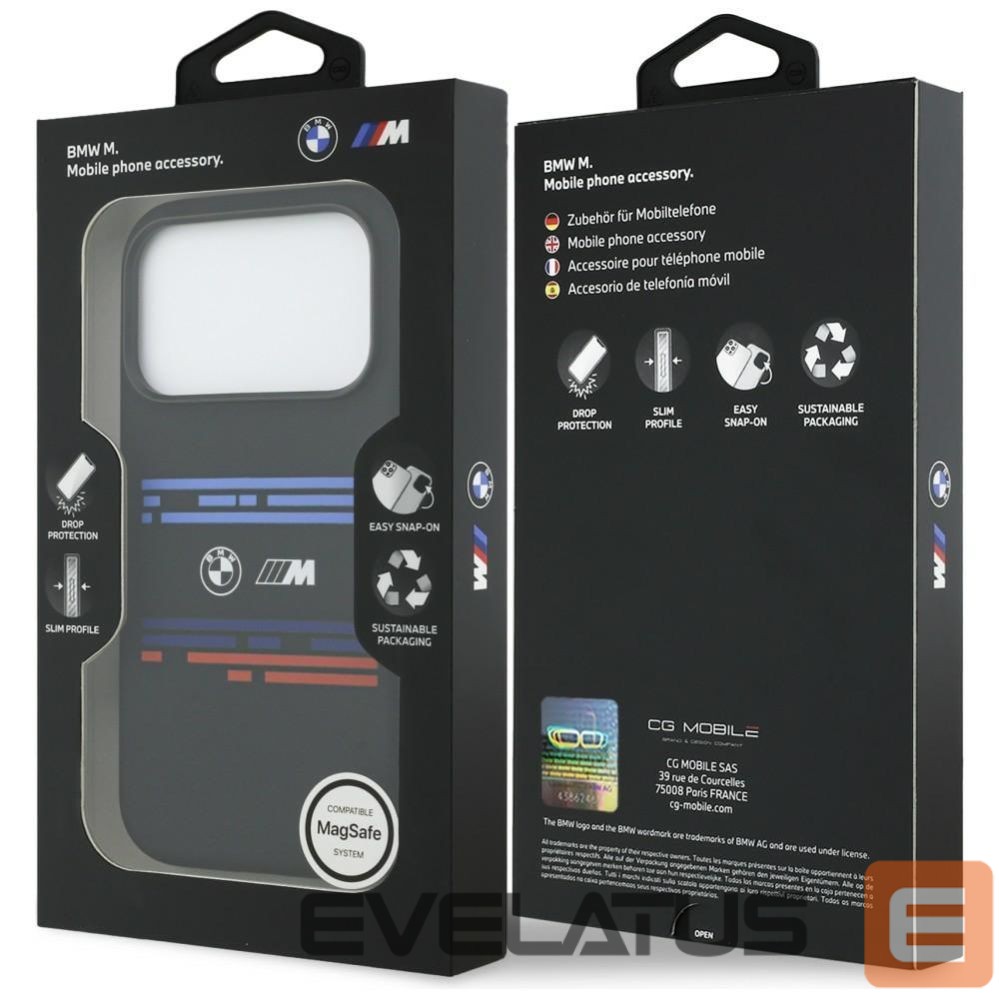 Другие товары BMW BMW M Silicon Horizontal Line MagSafe Case for iPhone 17 Pro - Black