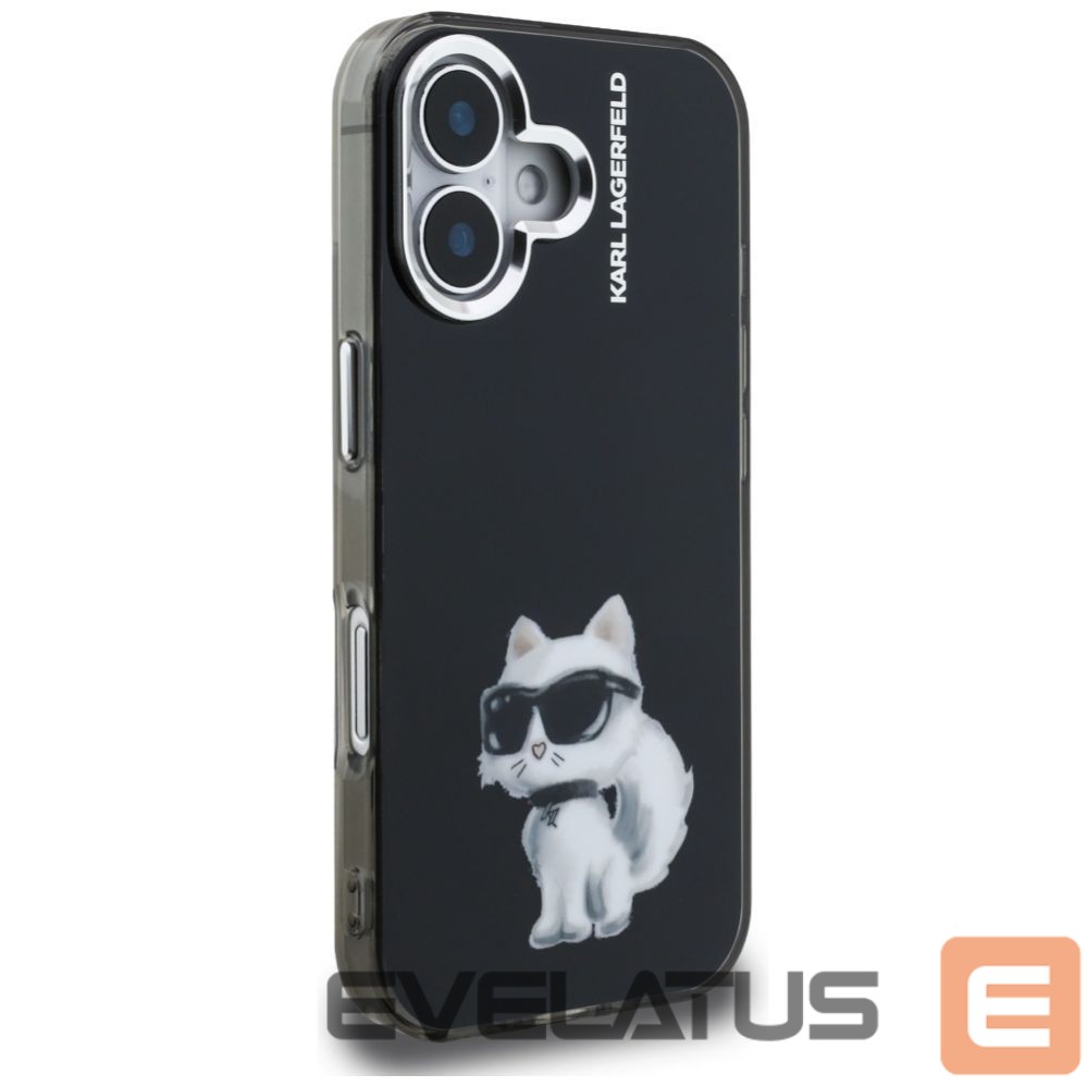 Другие товары Karl Lagerfeld Karl Lagerfeld IML Aquarelle Choupette & Logo iPhone 16 Case - Black