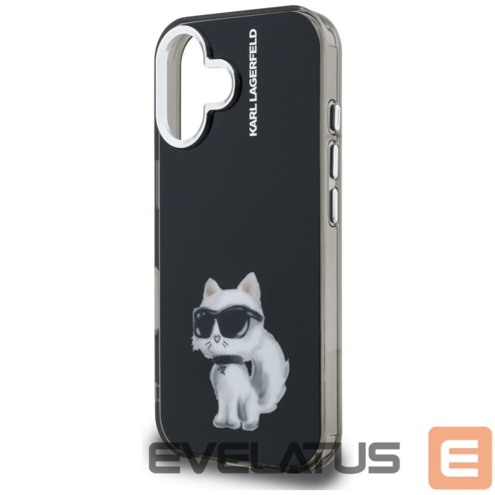Другие товары Karl Lagerfeld Karl Lagerfeld IML Aquarelle Choupette & Logo iPhone 16 Case - Black