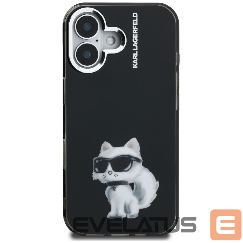 Другие товары Karl Lagerfeld Karl Lagerfeld IML Aquarelle Choupette & Logo iPhone 16 Case - Black