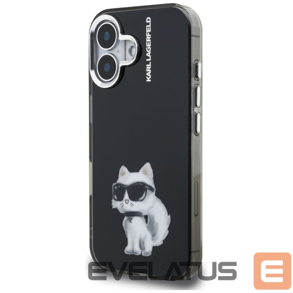 Другие товары Karl Lagerfeld Karl Lagerfeld IML Aquarelle Choupette & Logo iPhone 16 Case - Black