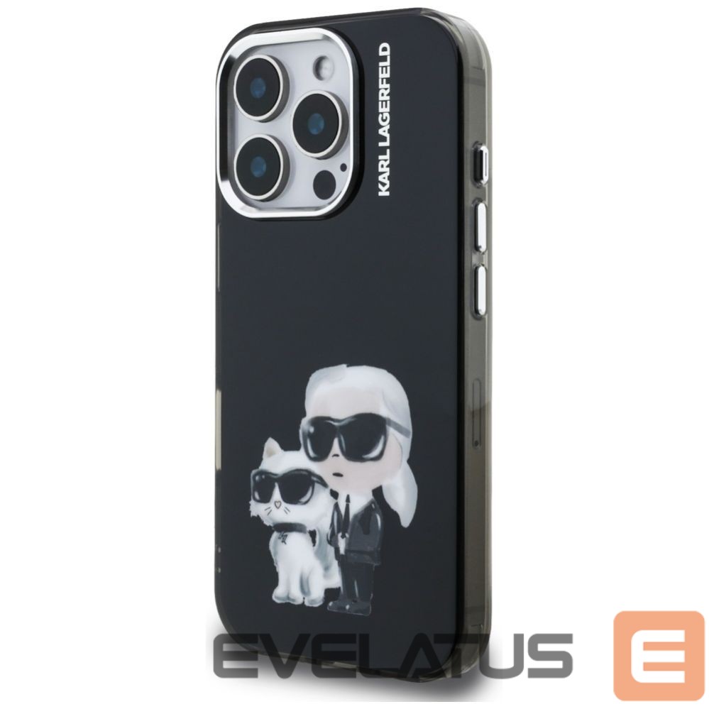 Другие товары Karl Lagerfeld Karl Lagerfeld IML Aquarelle Karl & Choupette & Logo Case for iPhone 16 Pro Max - Black