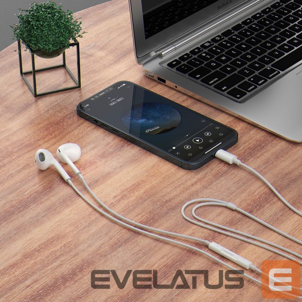 Проводные наушники Dudao Dudao in-ear headphones with 3.5mm minijack connector white (X14PRO)