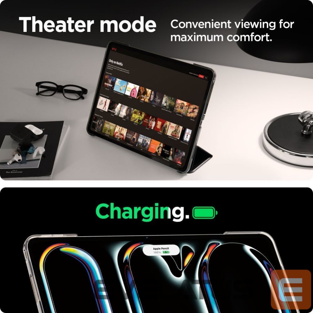 Чехол на заднюю панель Spigen Spigen Smart Fold iPad Pro 13" 2024 Case - Black