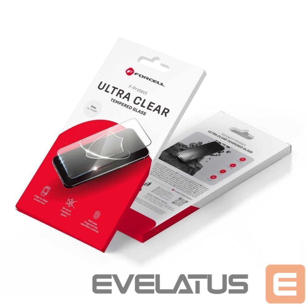 Защитное стекло Forcell Tempered glass to Samsung S22 / S23 Forcell Ultra Clear Glass black