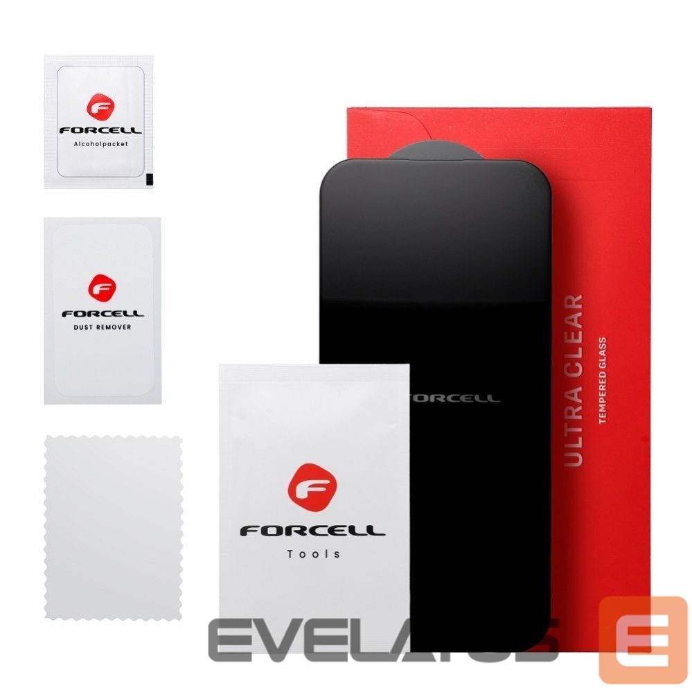 Защитное стекло Forcell Tempered glass to Samsung S22 / S23 Forcell Ultra Clear Glass black