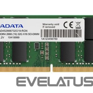 Оперативная память DDR4 ADATA  Premier DDR4 RAM 8 GB, SO-DIMM, 2666 MHz, Notebook, Registered No, ECC No 