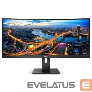 Монитор Philips  Curved UltraWide 345B1C 34  ", VA, WQHD, 3440 x 1440, 21:9, 5 ms, 300   cd/m², Black 
