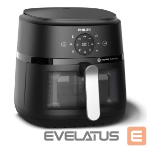 Настольный гриль Philips  NA231/00 Airfryer, 1700 W, Pan volume 6.2 L, Black, Silver |  Airfryer | NA231/00 | Power 1700 W | Capacity 6.2 L | Black/Silver 