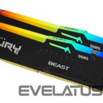 Оперативная память DDR4 Kingston  Fury Beast 32GB DDR5, 6000 MHz, CL30, 288-Pin, DIMM Kit (16GB x 2) 