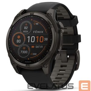 Умные часы Garmin  SMARTWATCH FENIX 8 SAPP. SOLAR/BLACK/GRAY 47 mm, 010-02906-11 