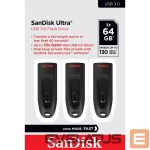 Флеш-накопитель SANDISK BY WESTERN DIGITAL  MEMORY DRIVE FLASH USB3 64GB/3PK SDCZ48-064G-G46T 