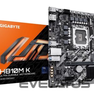 Материнская плата для процессоров Intel Gigabyte  Mainboard||Intel H810|LGA1851|Micro-ATX|Memory DDR5|Memory slots 2|H810MK1.0 