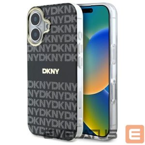 Другие товары DKNY  DKNY Repeat Texture Pattern With Stripe iPhone 16 Case - Black 