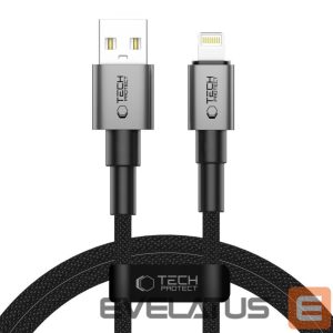 Другие товары Tech-Protect  Tech-Protect UltraBoost DNA USB-A / Lightning cable 15W/2.4A 100 cm - gray 
