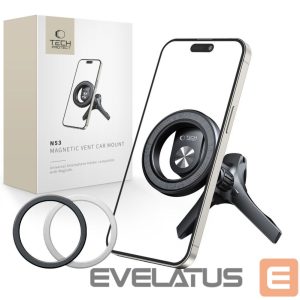 Другие товары Tech-Protect  Tech-Protect N53 Car Air Vent Holder with MagSafe Rings - Black 