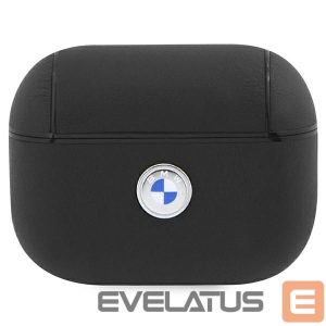 Другие товары BMW  BMW BMAP2SSLBK AirPods Pro 2 (2022/2023) cover black/black Geniune Leather Silver Logo 