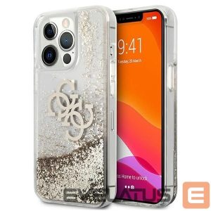 Другие товары Guess  Guess 4G Big Liquid Glitter case for iPhone 13 Pro Max 6.7" - gold 