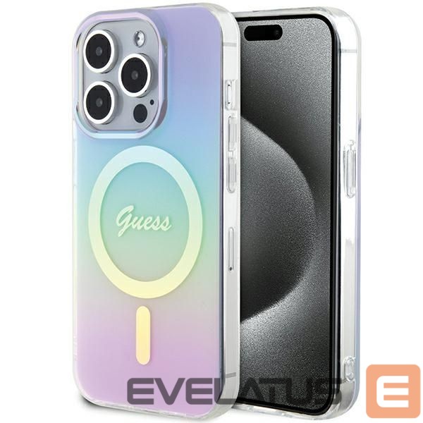 Другие товары Guess Guess GUHMP15LHITSU iPhone 15 Pro 6.1" purple/purple hardcase IML Iridescent MagSafe