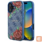 Другие товары Guess  Guess GUHMP16SP4ROPEMCB iPhone 16 6.1" blue/blue hardcase 4G Flowers Print MagSafe 