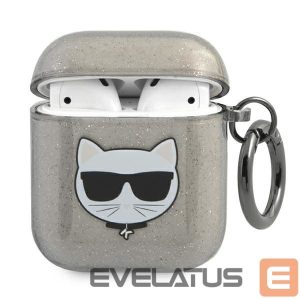 Другие товары Karl Lagerfeld  Karl Lagerfeld KLA2UCHGK AirPods 1/2 cover black/black Glitter Choupette 