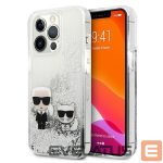 Другие товары Karl Lagerfeld  Karl Lagerfeld Liquid Glitter Karl&Choupette case for iPhone 13 Pro / 13 6.1" - silver 
