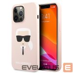 Другие товары Karl Lagerfeld  Karl Lagerfeld Silicone Karl`s Head Case for iPhone 13 Pro Max 6.7" - Light Pink 