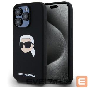 Другие товары Karl Lagerfeld  Karl Lagerfeld KLHMP15LSKHPPLK iPhone 15 Pro 6.1" black/black hardcase Silicone Karl Head Print MagSafe 
