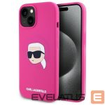 Другие товары Karl Lagerfeld  Karl Lagerfeld KLHMP15SSKHPPLF iPhone 15 6.1" fuchsia/fuschia hardcase Silicone Karl Head Print MagSafe 