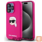 Другие товары Karl Lagerfeld  Karl Lagerfeld KLHMP15XSKHPPLF iPhone 15 Pro Max 6.7" fuchsia/fuschia hardcase Silicone Karl Head Print MagSafe 