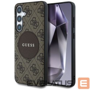 Другие товары Guess  Guess 4G Round Patch Classic Logo MagSafe Case for Samsung Galaxy S25 Plus Brown 