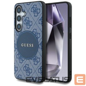 Другие товары Guess  Guess 4G Round Patch Classic Logo MagSafe case for Samsung Galaxy S25 Plus blue 